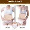 Castor Oil Pack Wrap Set of 6 Reusable Organic Pack Compress Belt Wrap for Waist Neck Arms Legs with Adjustable Elastic Strap Machine Washable