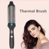 1.5 Inch Heated Brush Ceramic Curling Iron Volumizing Brush Heating Round Brush Travel Hair Curler Comb Professional Styling Round Brushes