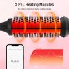 1.5 Inch Heated Brush Ceramic Curling Iron Volumizing Brush Heating Round Brush Travel Hair Curler Comb Professional Styling Round Brushes