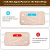 Castor Oil Pack Wrap Set of 6 Reusable Organic Pack Compress Belt Wrap for Waist Neck Arms Legs with Adjustable Elastic Strap Machine Washable
