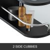 VEVOR Black & White Salon Wall Mount Styling Station Classic Locking 2 Drawers Storage Beauty Salon Spa Equipment Barber Station