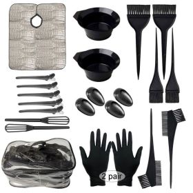 Hairdressing Tools Disposable Hair Color Shawl Hair Coloring Set (Color: As pic show)