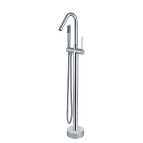 Freestanding Bathtub Faucet with Hand Shower (Color: as Pic)