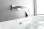 SHOWER Waterfall Waterfall Tub Faucet Wall Mount Tub Filler Spout For Bathroom sink Multiple Uses High Flow Bathtub shower Cascade Waterfall