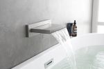 SHOWER Waterfall Waterfall Tub Faucet Wall Mount Tub Filler Spout For Bathroom sink Multiple Uses High Flow Bathtub shower Cascade Waterfall